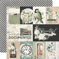 Simple Stories - Simple Vintage Timeless Harmony Collection - 12 x 12 Double Sided Paper - 3 x 4 and 4 x 6 Elements