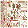 Simple Stories - Handmade Holiday Collection - Christmas - 12 x 12 Cardstock Stickers - Fundamentals