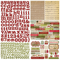 Simple Stories - Handmade Holiday Collection - Christmas - 12 x 12 Cardstock Stickers - Expressions