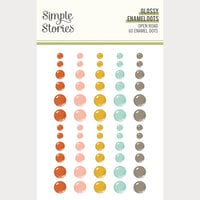 Simple Stories - Open Road Collection - Glossy Enamel Dots
