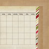 Simple Stories - Handmade Holiday Collection - Christmas - 12 x 12 Double Sided Paper - Calendar