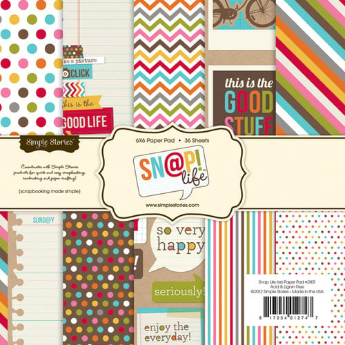 Simple Stories - SNAP Life Collection - 6 x 6 Paper Pad