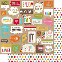 Simple Stories - SNAP Life Collection - 12 x 12 Double Sided Paper - SNAP Bubbles