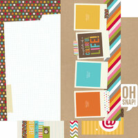 Simple Stories - SNAP Life Collection - 12 x 12 Double Sided Paper - SNAP Page Elements