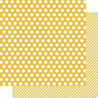 Simple Stories - SNAP Color Vibe Collection - 12 x 12 Double Sided Paper - Yellow Dot