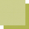 Simple Stories - SNAP Color Vibe Collection - 12 x 12 Double Sided Paper - Green Chevron