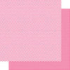 Simple Stories - SNAP Color Vibe Collection - 12 x 12 Double Sided Paper - Pink Chevron