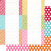Simple Stories - SNAP Color Vibe Collection - 12 x 12 Double Sided Paper - Dot Stripe Journaling 2