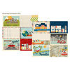 Simple Stories - Urban Traveler Collection - 12 x 12 Double Sided Paper - 4 x 6 Horizontal Journaling Card Elements