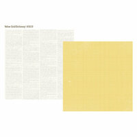 Simple Stories - Vintage Bliss Collection - 12 x 12 Double Sided Paper - Yellow Grid
