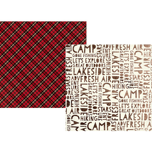 Simple Stories - Cabin Fever Collection - 12 x 12 Double Sided Paper - Adventure Awaits