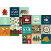 Simple Stories - Cabin Fever Collection - 12 x 12 Double Sided Paper - 4 x 4 Elements