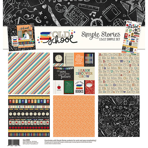 Simple Stories - Old School Collection - 12 x 12 Collection Kit