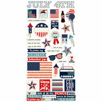 Simple Stories - All American Collection - Cardstock Stickers