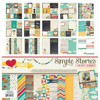 Simple Stories - I Heart Summer Collection - 12 x 12 Collection Kit