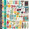 Simple Stories - I Heart Summer Collection - 12 x 12 Cardstock Stickers - Fundamentals