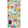 Simple Stories - I Heart Summer Collection - Chipboard Stickers