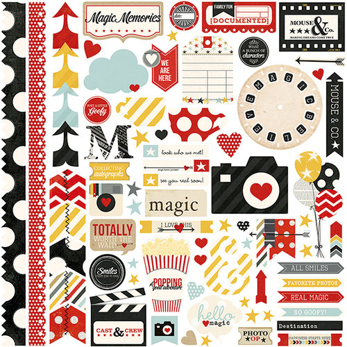 Simple Stories - Say Cheese Collection - 12 x 12 Cardstock Stickers - Fundamentals