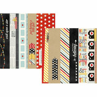 Simple Stories - Say Cheese Collection - 12 x 12 Double Sided Paper - Border and Title Strip Elements