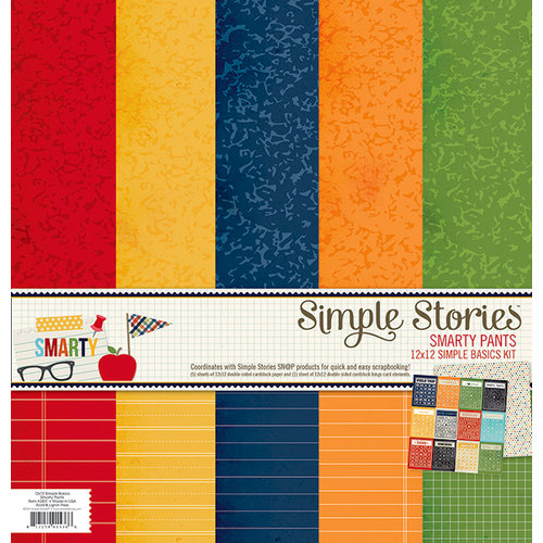 Simple Stories - Smarty Pants Collection - 12 x 12 Simple Basics Kit