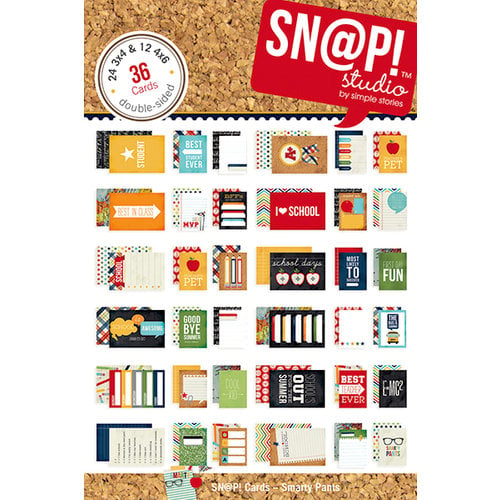 Simple Stories - SNAP Collection - 4 x 6 Cards - Smarty Pants