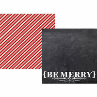 Simple Stories - December Documented Collection - Christmas - 12 x 12 Double Sided Paper - Be Merry