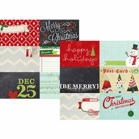 Simple Stories - December Documented Collection - Christmas - 12 x 12 Double Sided Paper - 4 x 6 Horizontal Journaling Card Elements