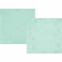 Simple Stories - December Documented Collection - Christmas - 12 x 12 Double Sided Paper - Blue Snowflake