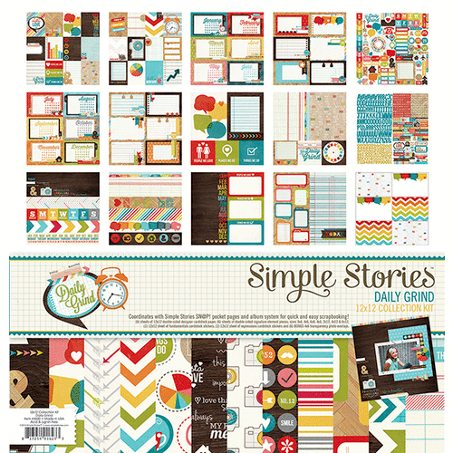 Simple Stories - Daily Grind Collection - 12 x 12 Collection Kit