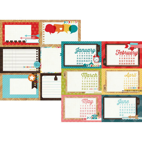 Simple Stories - Daily Grind Collection - 12 x 12 Double Sided Paper - 4 x 6 Horizontal Journaling Card Elements