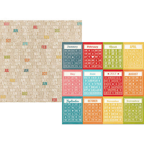 Simple Stories - Daily Grind Collection - 12 x 12 Double Sided Paper - Bingo Cards
