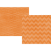 Simple Stories - Daily Grind Collection - 12 x 12 Double Sided Paper - Orange Chunky Chevron