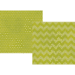 Simple Stories - Daily Grind Collection - 12 x 12 Double Sided Paper - Green Chunky Chevron