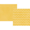 Simple Stories - Daily Grind Collection - 12 x 12 Double Sided Paper - Yellow Chunky Chevron