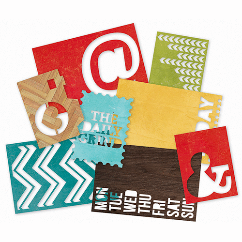 Simple Stories - SNAP Collection - SNAP Cuts - 4 x 6 Die Cut Cards - Daily Grind