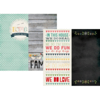 Simple Stories - Homespun Collection - 12 x 12 Double Sided Paper - Page Elements