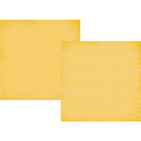 Simple Stories - Homespun Collection - 12 x 12 Double Sided Paper - Yellow Dots