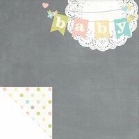 Simple Stories - Hello Baby Collection - 12 x 12 Double Sided Paper - Hello Baby