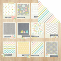 Simple Stories - Hello Baby Collection - 12 x 12 Double Sided Paper - Tiny Details