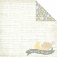 Simple Stories - Hello Baby Collection - 12 x 12 Double Sided Paper - Twinkle Twinkle