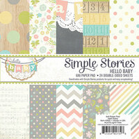 Simple Stories - Hello Baby Collection - 6 x 6 Paper Pad