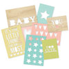 Simple Stories - SNAP Collection - 3 x 4 and 4 x 6 Die Cut Cards - Hello Baby
