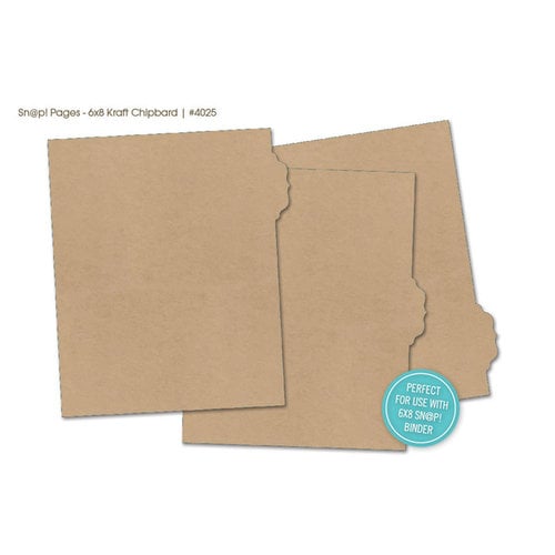 Simple Stories - SNAP Studio Collection - Chipboard Album Dividers - Kraft