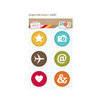 Simple Stories - SNAP Studio Collection - Flair - 6 Adhesive Badges - Icon