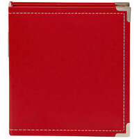 Simple Stories - SNAP Studio Collection - 6 x 8 Faux Leather Album - Red