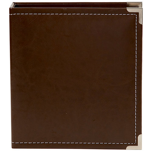 Simple Stories - SNAP Studio Collection - 6 x 8 Faux Leather Album - Brown