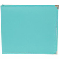 Simple Stories - SNAP Studio Collection - 12 x 12 Faux Leather Album - Teal