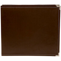 Simple Stories - SNAP Studio Collection - 12 x 12 Faux Leather Album - Brown