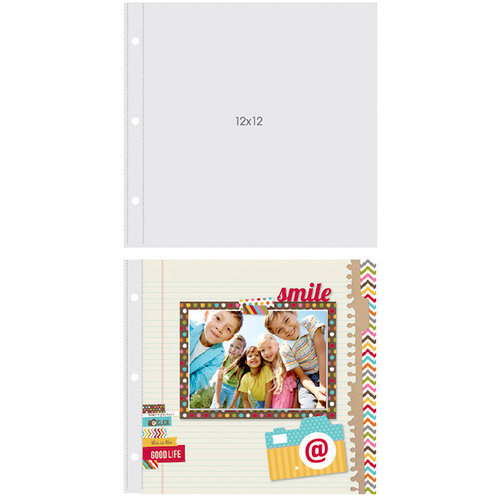 Simple Stories - SNAP Studio Collection - 12 x 12 Page Protectors - 12 x 12 Three Ring - 10 Pack