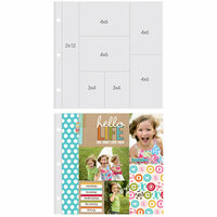 Simple Stories - SNAP Studio Collection - 12 x 12 Page Protectors - Two 4 x 6 Two 6 x 4 Two 3 x 4 One 2 x 12 Inch Photo Sleeves - 10 Pack